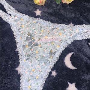 BRAND NEW Baby Blue Laced Victoria Secret Undies